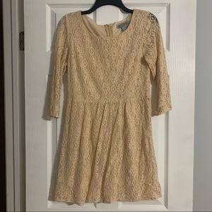 Nude lace dress